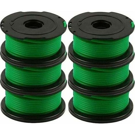 [NEVER USED] Set of 6 thread spools for Black and Decker GL7033, GL8033, GL9035 brush cutters, 6 meters each. (1/4)