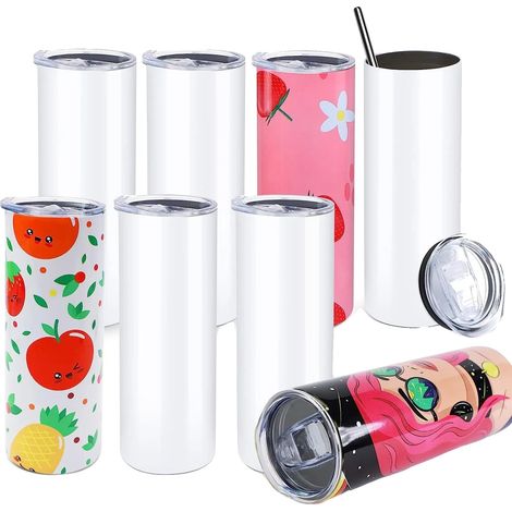 Gobelets de sublimation, capacité de 20 oz, kit DIY complet, 8pcs, 20oz (1/2)