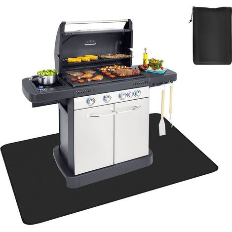 Tapis barbecue 97127CM Tapis de protection de sol pour barbecue Tapis pour barbecue et plancha (1/5)