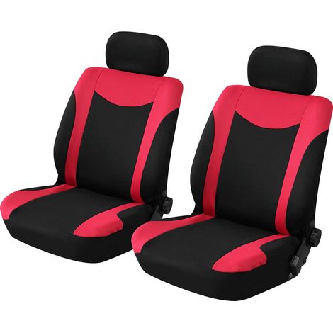 START Coppia Coprisedili Anteriori Uranus Nero/Rosso Comfort e Stile Qualita (1/3)