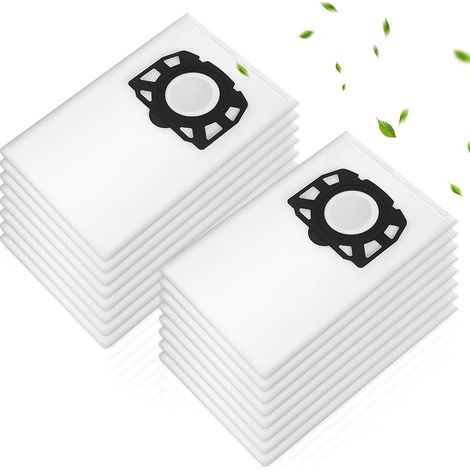 16 sacs d'aspirateur KFI 357 pour Kärcher WD2 Plus / WD3 / KWD1 / KWD2 / KWD3 /WD3.200-WD3.800M/SE4001/SE4002/, adaptés aux aspirateurs eau et poussière pour Kärcher,pourKärcher2.863-314.0 (1/5)