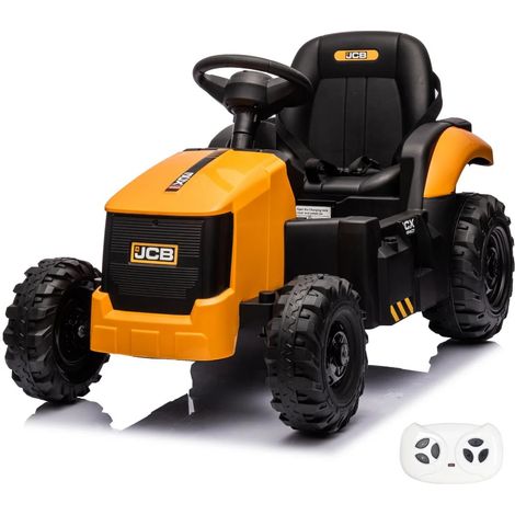 JCB 12V - Tractor Eléctrico para Niños - 2 a 6 años - Amarillo