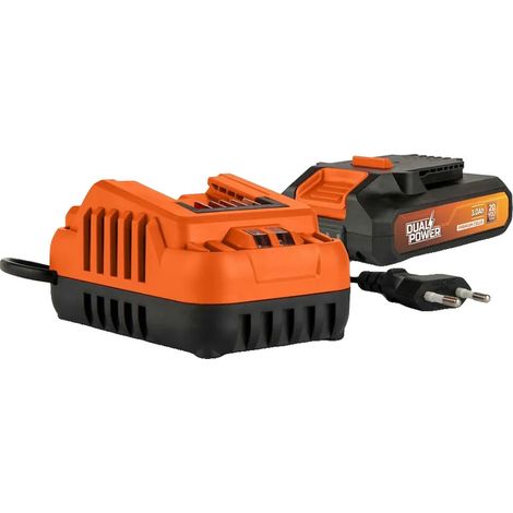 Batteria e caricabatterie Powerplus Dual Power 20 V 3 Ah