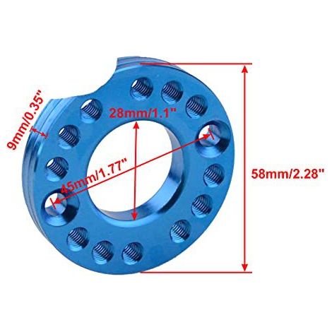 28mm carburetor gasket blue Adapater intake manifold rotary plate motorcycle accessories (1/4)