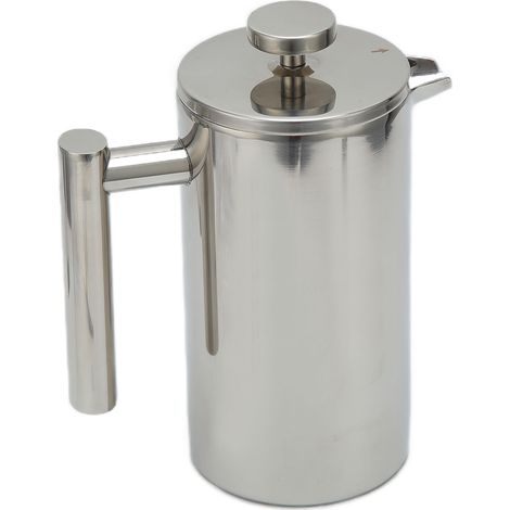 Cafetière à piston en acier inoxydable de 1000 ml pour infusion manuelle à la maison (1/5)