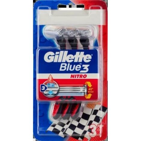 Gillette Blue3 Nitro Einwegrasierer Herren 3er
