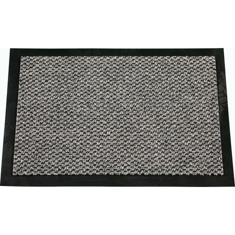 Tappetino rettangolare Cahors / Florac, ID GRUPPO, 40x60 cm grigio SANS MARQUE