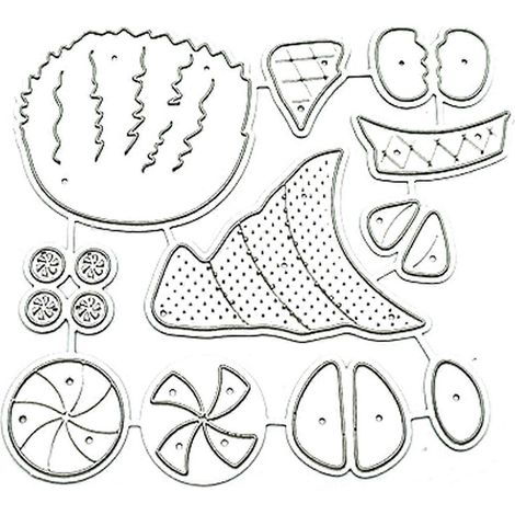 Handgefertigte Weihnachtsmann-Stanzformen aus Metall, handgefertigte Bastelarbeiten, DIY-Scrapbooking, Prägen