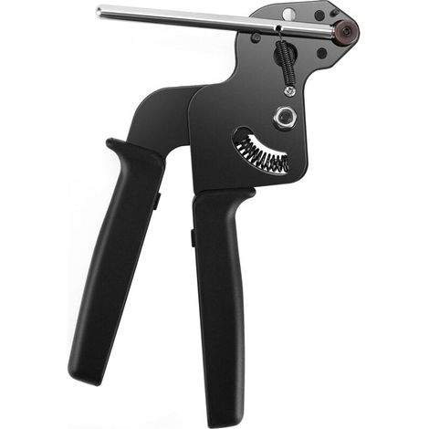 Pistolet d'attache de Câble en Acier Inoxydable, Pince pour Serre-Câbles en Acier Inoxydable avec Fonction de Coupe, Pistolet à Attache Métallique, Pistolet de Serrage Outil de Serrage (1/5)