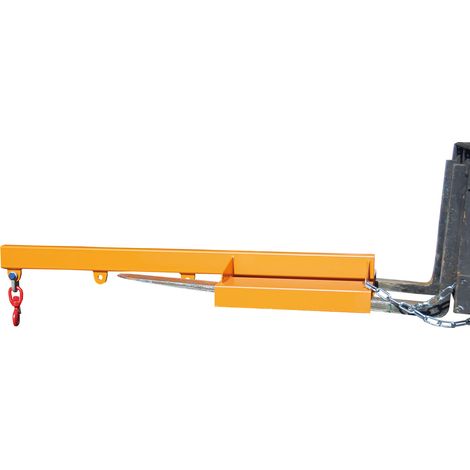 Bauer Lastarm LA 1600-1,0, lackiert, Gelborange
