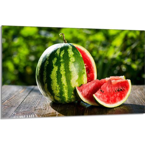 Glas-Herdplattenschutz 80x52 Wassermelone