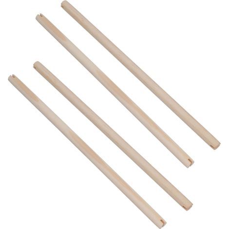 Un ensemble de 4 perchoirs en bois, adaptés aux canaris, perruches, calopsittes, perroquets, etc., accessoires pour cage à oiseaux, 31,5 cm.