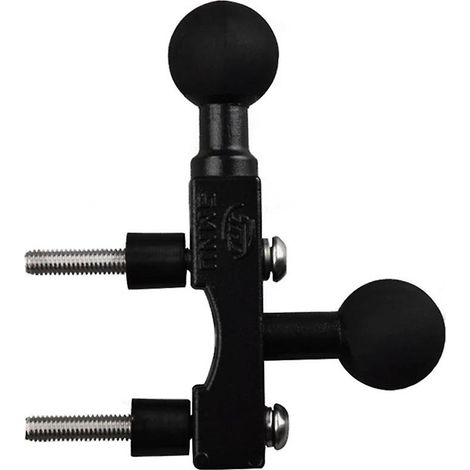 Support de guidon combiné pour commandes de frein et d'embrayage de moto avec boulon en U et rotule en caoutchouc de 2,5 cm (1 pouce) pour caméra GoPro (1/2)