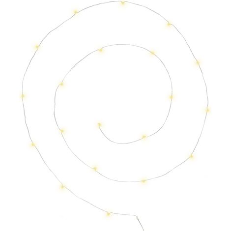 GIRLANDE 20 Micro-LED batteriebetrieben MIT WARMEM LICHT 190 cm (1/5)