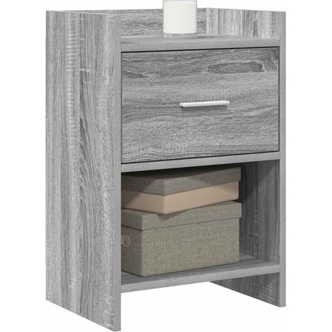 Maison Exclusive - Comodini Sonoma grigio 40 x 30 x 60 cm Legno ingegnerizzato (1/5)