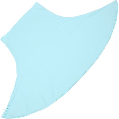 Protection solaire pour le visage, masque anti-UV, couvre-chef, protège-cou, fixation par crochets d'oreilles, bleu clair (1/5)