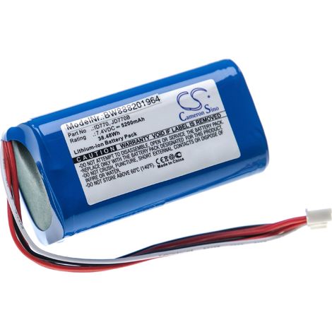 vhbw Batería compatible con Sony SRS-XB40, SRS-XB41 altavoces, cajas acústicas (5200 mAh, 7,4 V, Li-Ion)