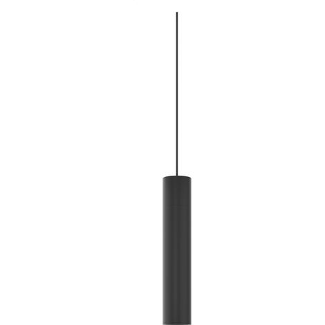 Lampada a Sospensione LED Tubolare Alp Space 5W CCT Switch 2700K-3200K-4000K Fascio 45° Nero Opaco - Beneito & Faure (1/4)