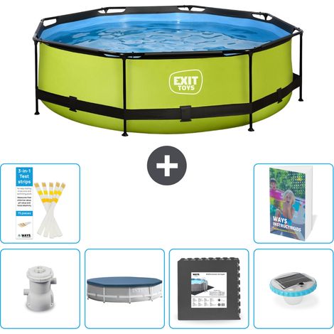 Exit Pool Rund - 300x76 cm - 7-teilig S312