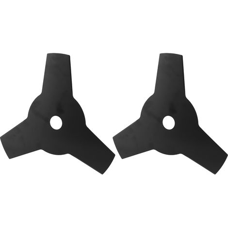 lames de coupe-bordures de 23 cm (9 pouces) à 3 dents en acier au manganèse pour débroussailleuse et tondeuse à gazon.