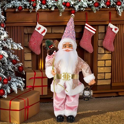 1 pièce, Père Noël Décoration de Table Gnome Elfe Ornement pour Maison Fête Cadeau d'Noël Halloween Automne Figurines Collection (1/5)