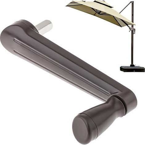 Accessoires de parasol de terrasse, support de serrage réglable, main courante robuste, accessoires de parasol d'extérieur, parasol de jardin, table d'auvent, manivelle (1/5)