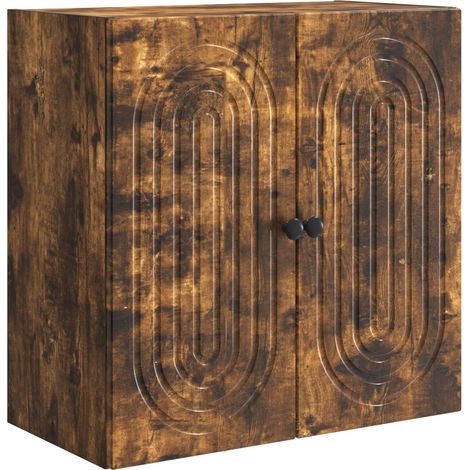 Wall-Mounted Cabinet Smoked Oak 59 x 31 x 60 cm Engineered Wood vidaXL (1/5)