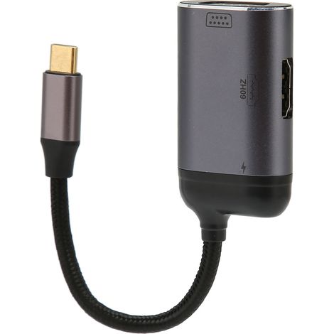 Adaptateur USB-C vers VGA HD PD 100 W en alliage d'aluminium, compatible 4K 60 Hz, pour ordinateurs de bureau, portables et téléphones. (1/5)