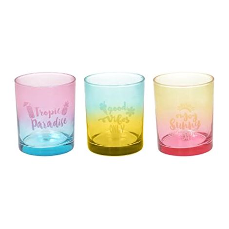 Set 3 Bicchieri 280 Cc Vetro Multicolor Linea Sunset (1/2)