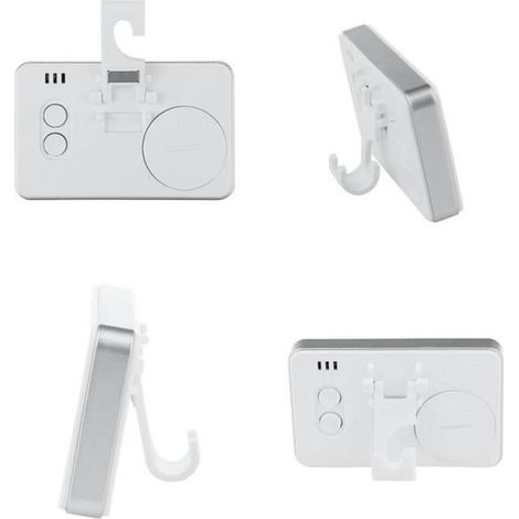 Thermometre Refrigerateur - Affichage LCD - Plage -20 a 60 °C - Crochet Integré - Blanc - 1 Unite (1/4)