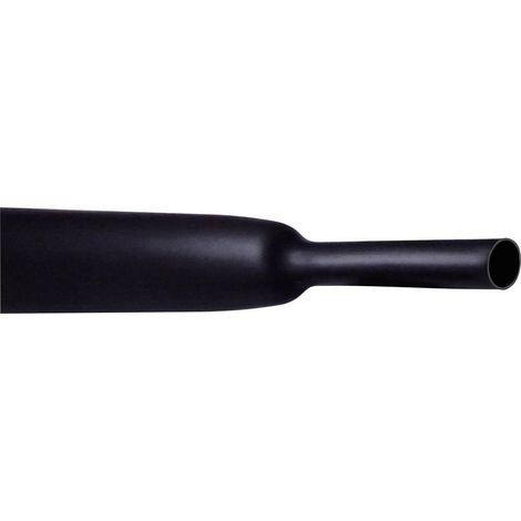 CellPack 145130 Termoretraibile senza colla Nero 38.10 mm 19.10 mm Restringimento:2:1 1 m