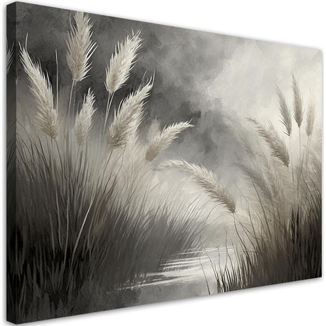 Tableau déco Roseau Nature Botanique 100x70 (1/5)