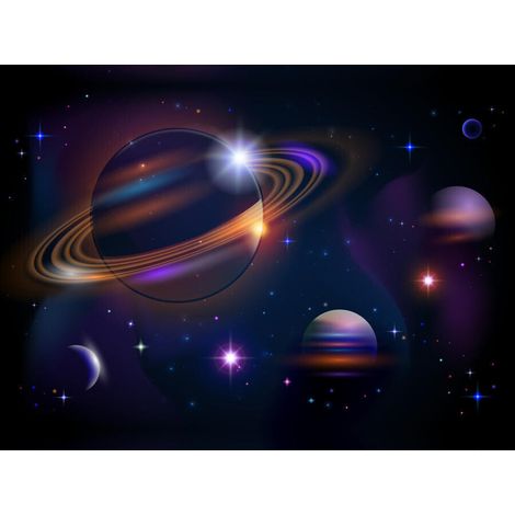 Space Vector, photo murale, 360x255 cm, 4 parts (1/2)