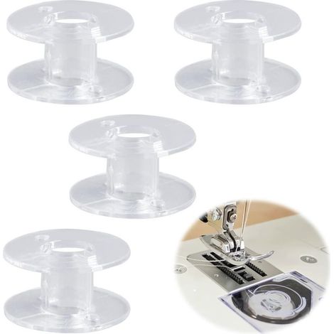 Lot de 100 Canette Machine a Coudre,Bobines pour Machine à Coudre Canettes de Couture,Canette Machine a Coudre,Compatible avec Toutes Les Machines à Coudre Domestiques Courantes (1/5)