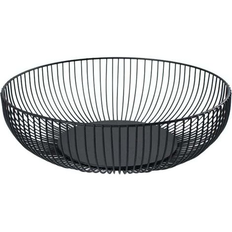 Corbeille à fruits en métal, corbeille à fruits en fil métallique Morden, corbeille à fruits, panier de rangement pour pain et collation. (1/4)