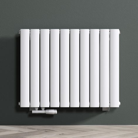 Mai & Mai Radiateur à Eau Chaude Mural Chauffage Central 60x77 cm Radiateur Blanc Vertical en Acier Double Couche FV