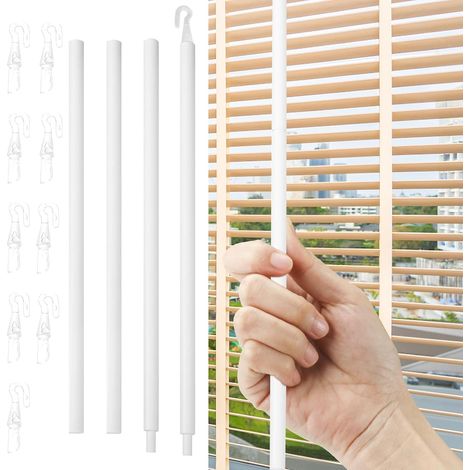 Baguette de rechange avec crochet et poignée, ouvre-store horizontal pour fenêtre (117) (1/5)