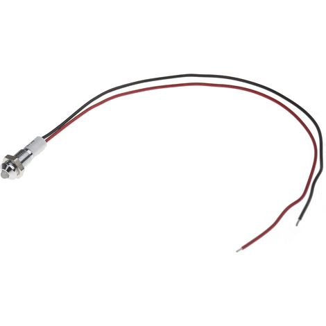 Voyant LED lumineux Vert rouge RS PRO, dia. 6mm, 12V c.c., taille de la lampe 3 mm, IP67 ( Prix pour 1 )