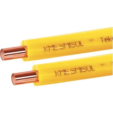 "TUBO RAME RIVESTITO """"SMISOL TEKGAS"""" IN ROTOLO Ø18 x 1 mm Q.TA 50"