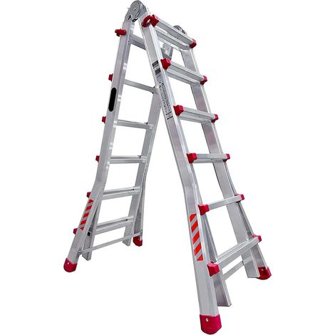Escalera Telescopica Aluminio M75 4x6 peldaños4x6 peldaños EN 131 (1/3)