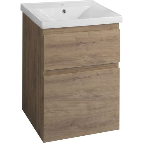 ALTAIR Meuble sous-vasque 52x72,5x45cm, chêne emporio (1/5)