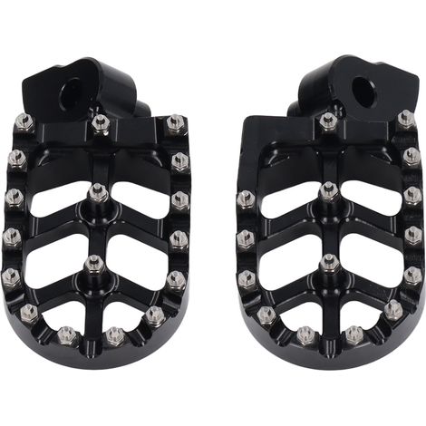 Repose-pieds larges pour moto, antidérapants, en alliage d'aluminium usiné CNC, compatibles avec Z50R, XR50R, XR70R, XR80R, XR100R, CRF80F et CRF100F. (1/5)