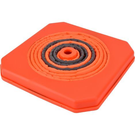 Cône Routier Réfléchissant 70cm Dépliable et Transportable avec Base ABS Résistant (1/5)