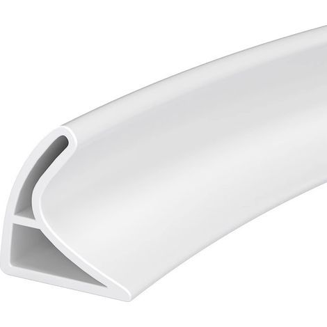 Silikon-Dichtungsleiste für Spülbecken, faltbare Duschdichtungsleiste, Küchendichtungsleiste (weiß, 250 cm) (1/5)