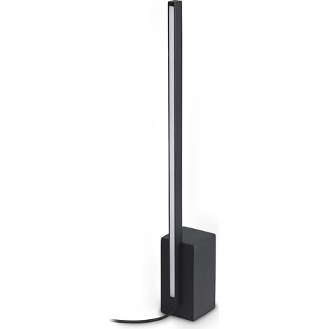 Ideal Lux Lampada da tavolo moderna Essence 1 luce LED integrato nero metallo