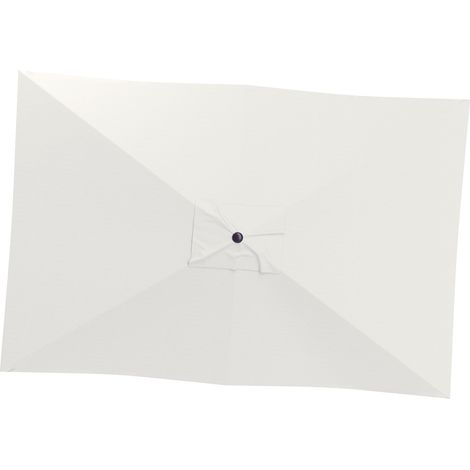 Ersatzstoff für einen 3x2 m großen rechteckigen Sonnenschirm mit 6 Streben, UV-Schutz 50+ Polyester, beige