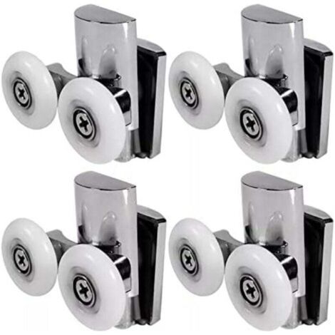 Roulettes de Porte de Douche,23 mm Roues De Porte de Douche en Haut ou en Bas
