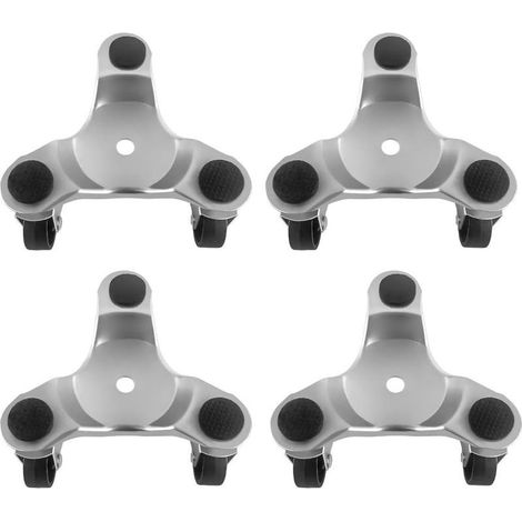 4 pièces 152mm Tri-Dolly en acier, capacité de charge de 150kg, idéal pour déplacer des meubles et des appareils électroménagers, durable et facile à utiliser (1/5)