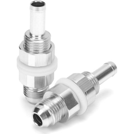 2 pièces AN6-5/16 tuyau barbe adaptateur aluminium pompe à carburant réservoir raccord pour caoutchouc plastique Nylon conduites de carburant (1/5)