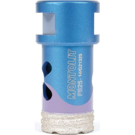 FRESA DIAMANTADA PARA PERFORACIŽôN EN SECO Y HUMEDAD Žÿ 25 MONTOLIT MONDRILLO FS25